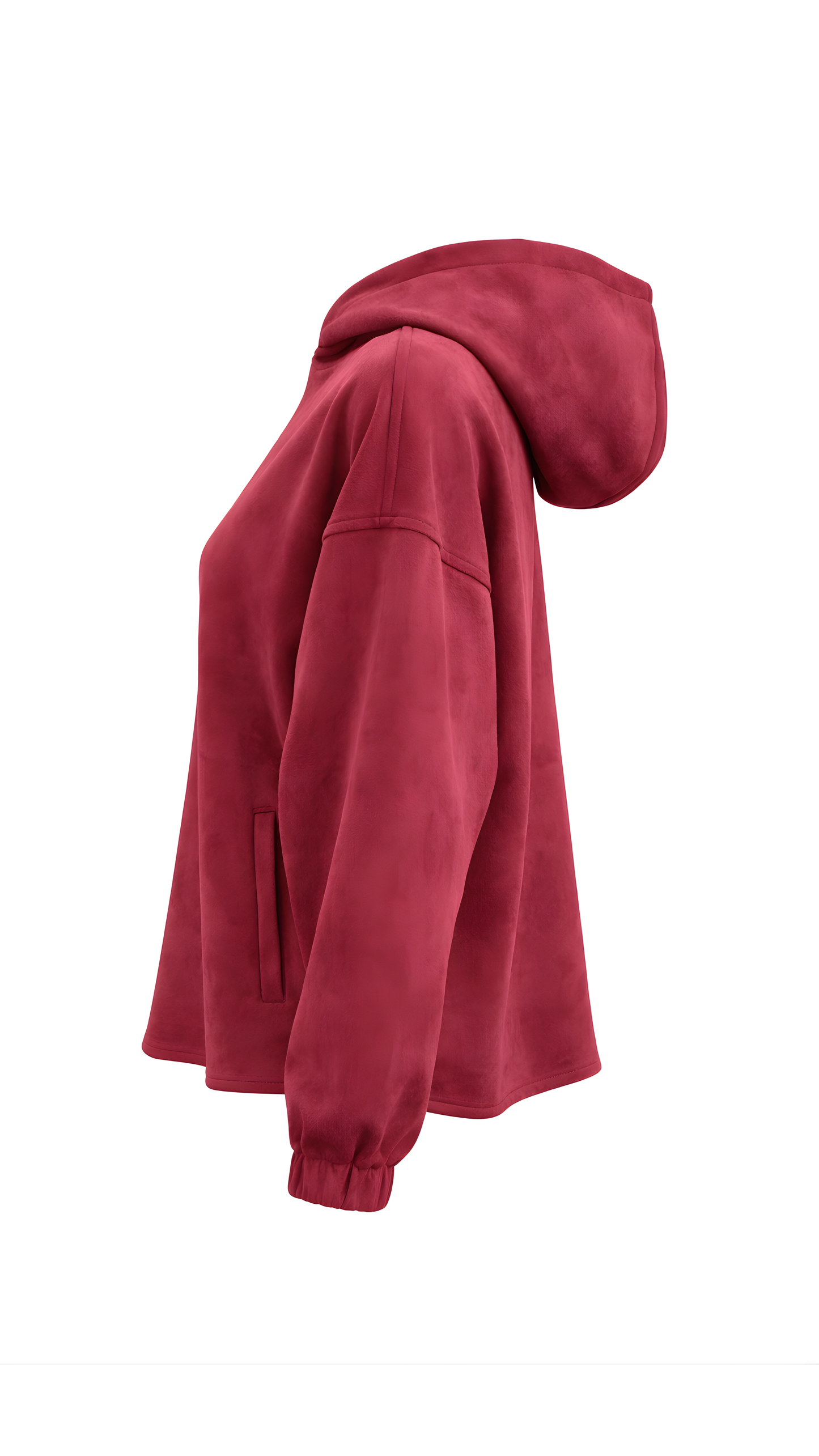 Suede Hoodie Sweatshirt