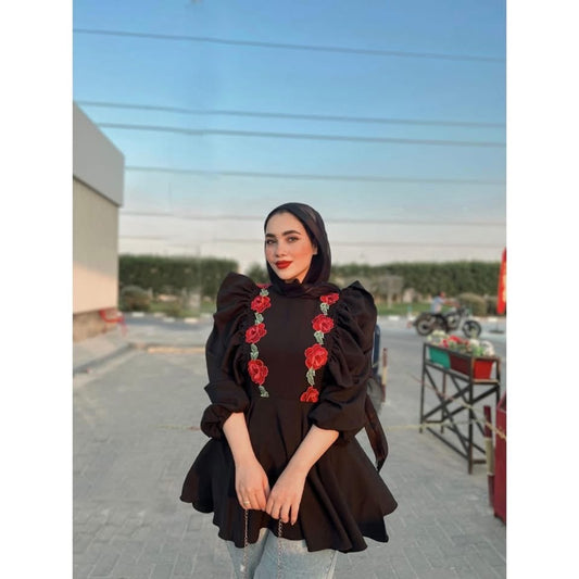 بلوزة فلورا دريم مطرزة – صورة المنتج 1