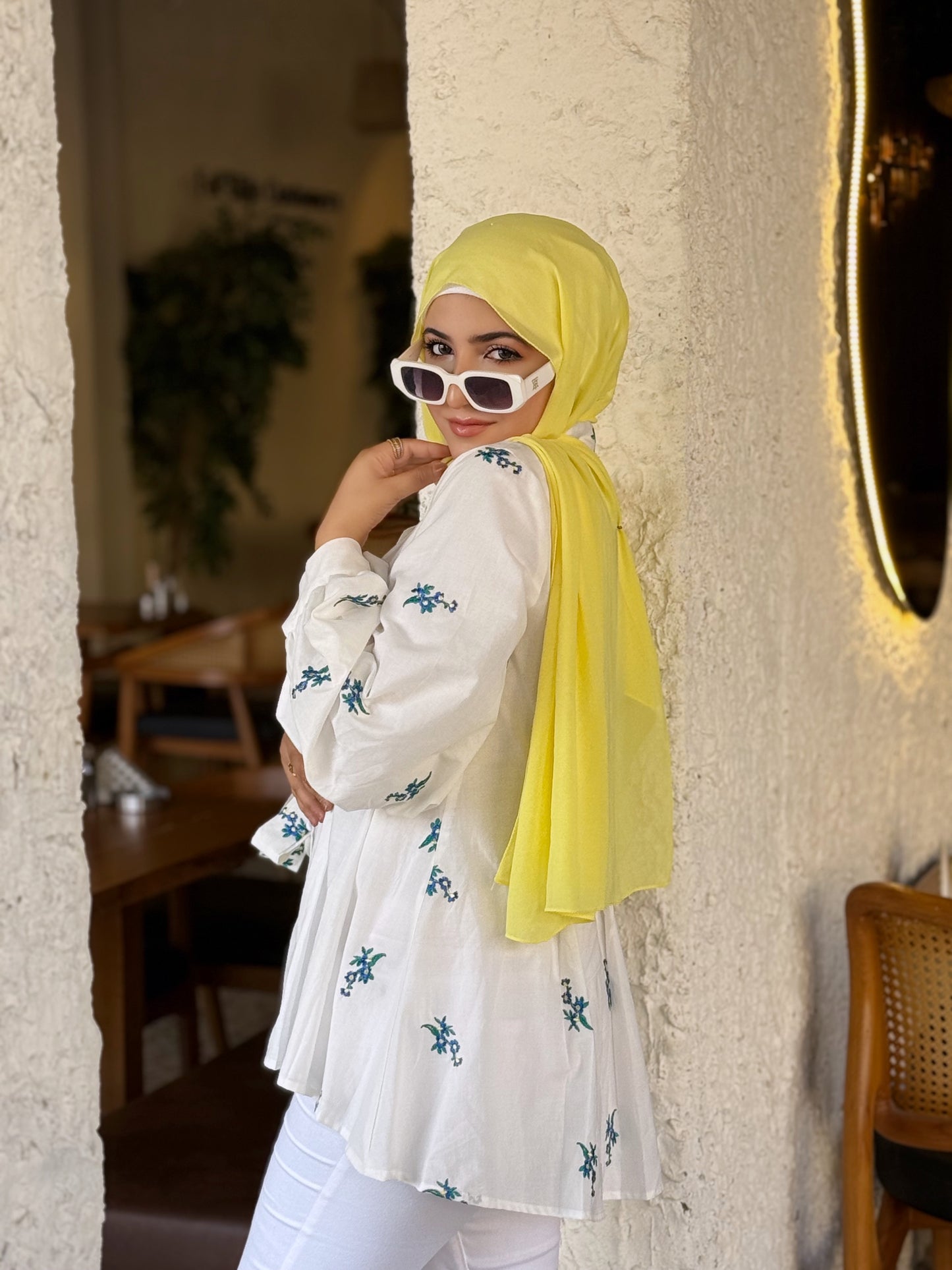 Floral Embroidered Bouse