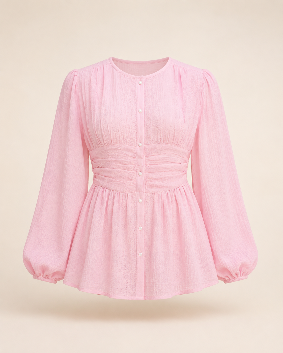 Bella Flare Plus Size Blouse ghost mannequin
