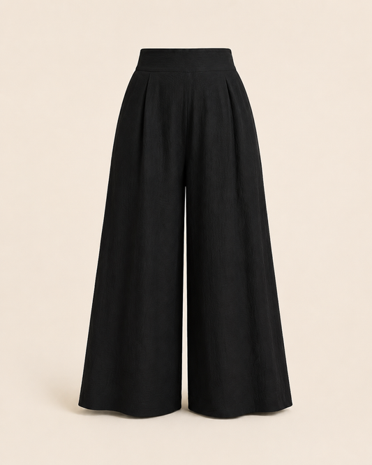 Comfort Fit Plus Size Wide-Leg Pants ghost mannequin