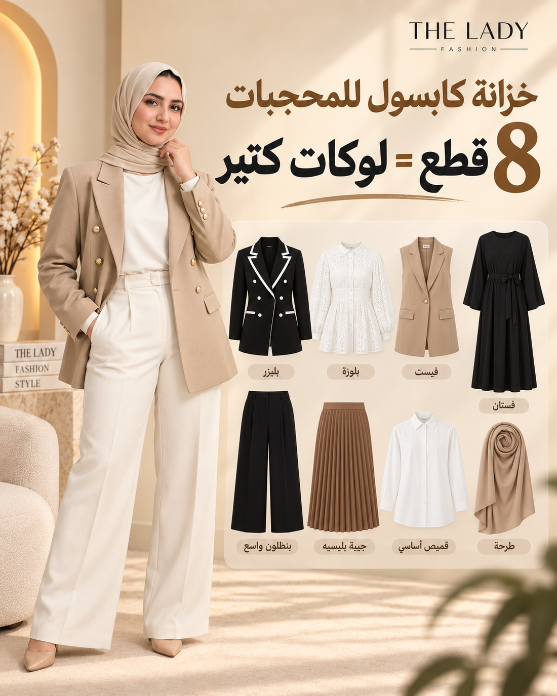 Hijab capsule wardrobe essentials from The Lady