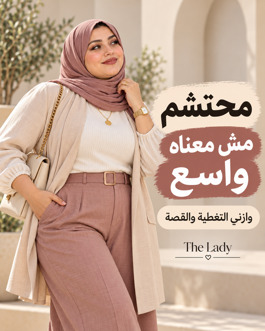محتشم مش معناه واسع