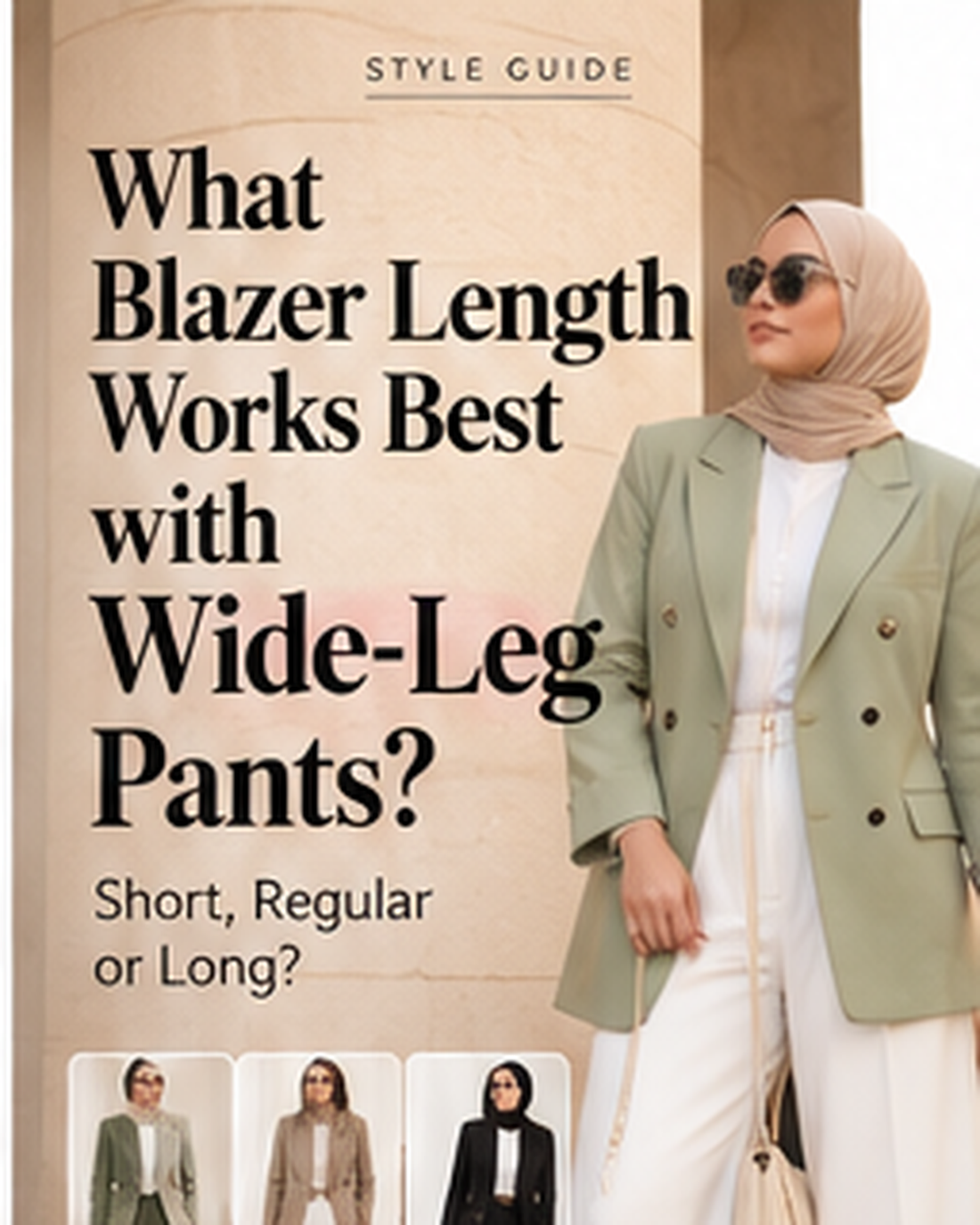 Best blazer length with wide-leg pants – The Lady