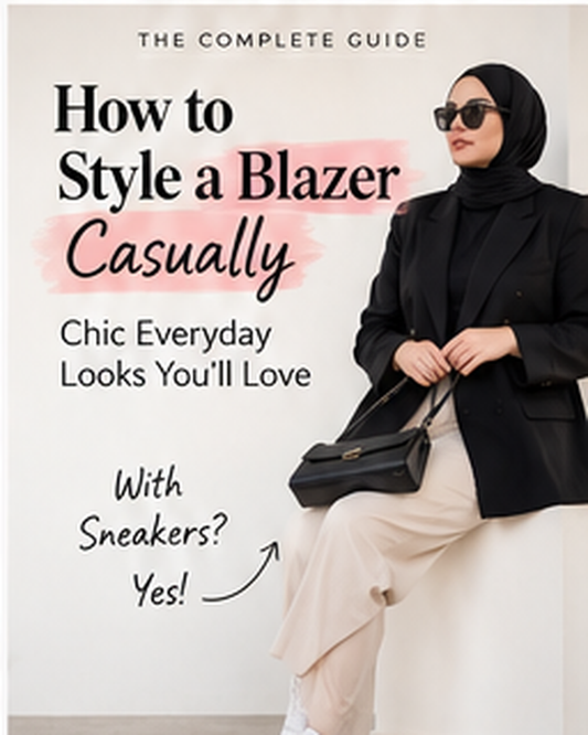 How to style a blazer casually with hijab – The Lady