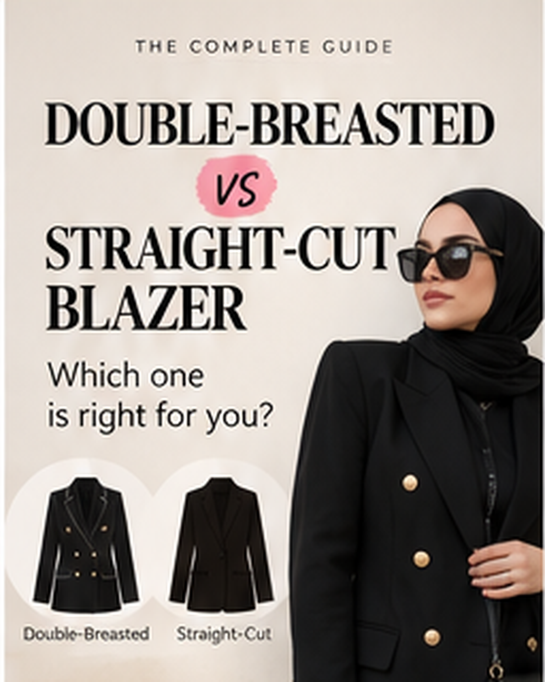 Double-Breasted vs Straight-Cut Blazer guide – The Lady