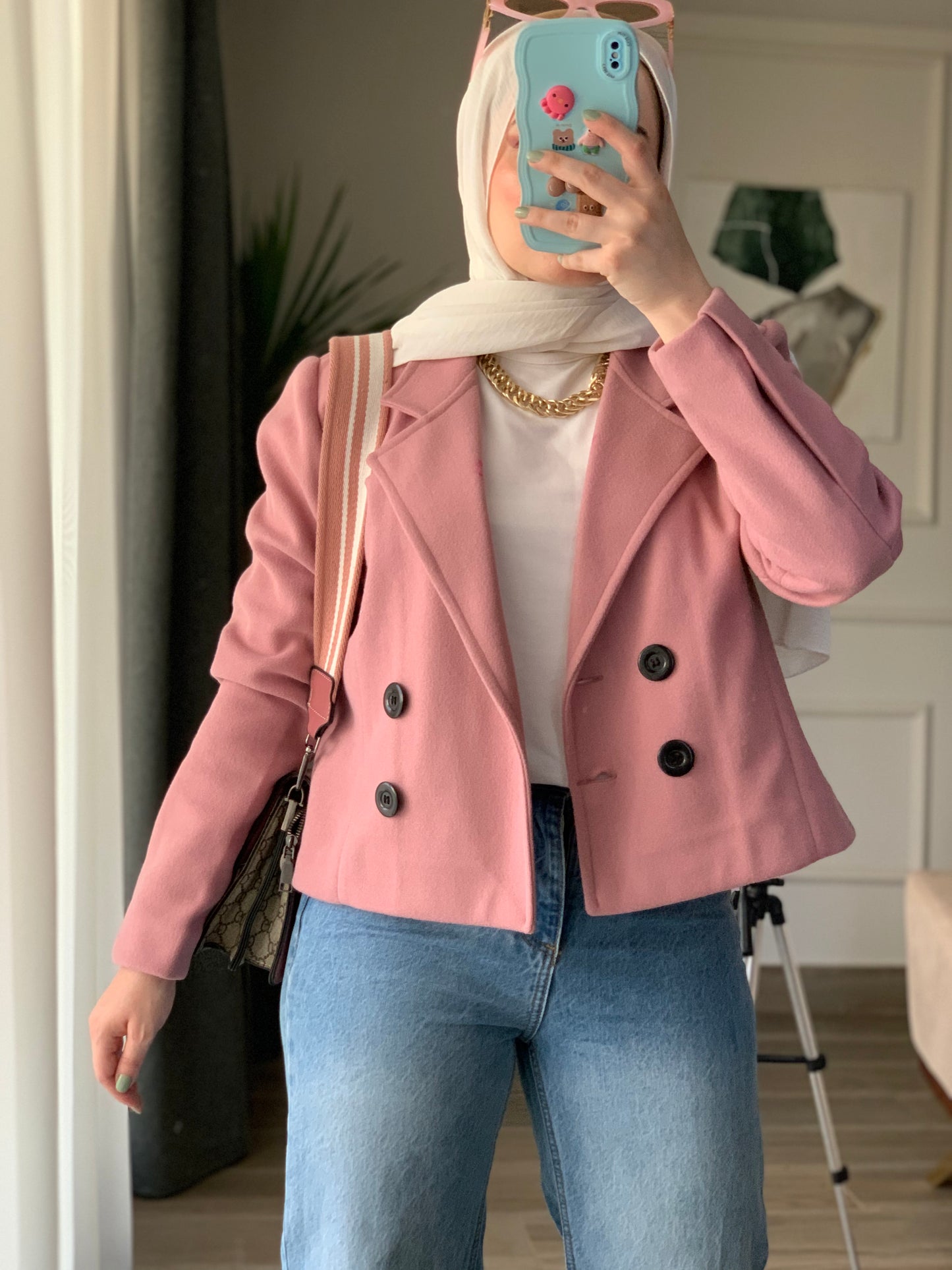 Cropped Wool Blazer
