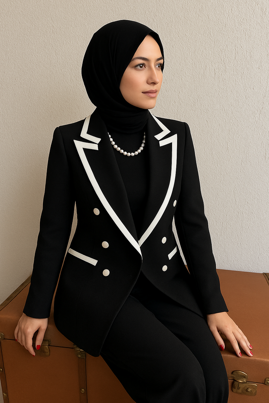 بليزر مع خط ابيض 