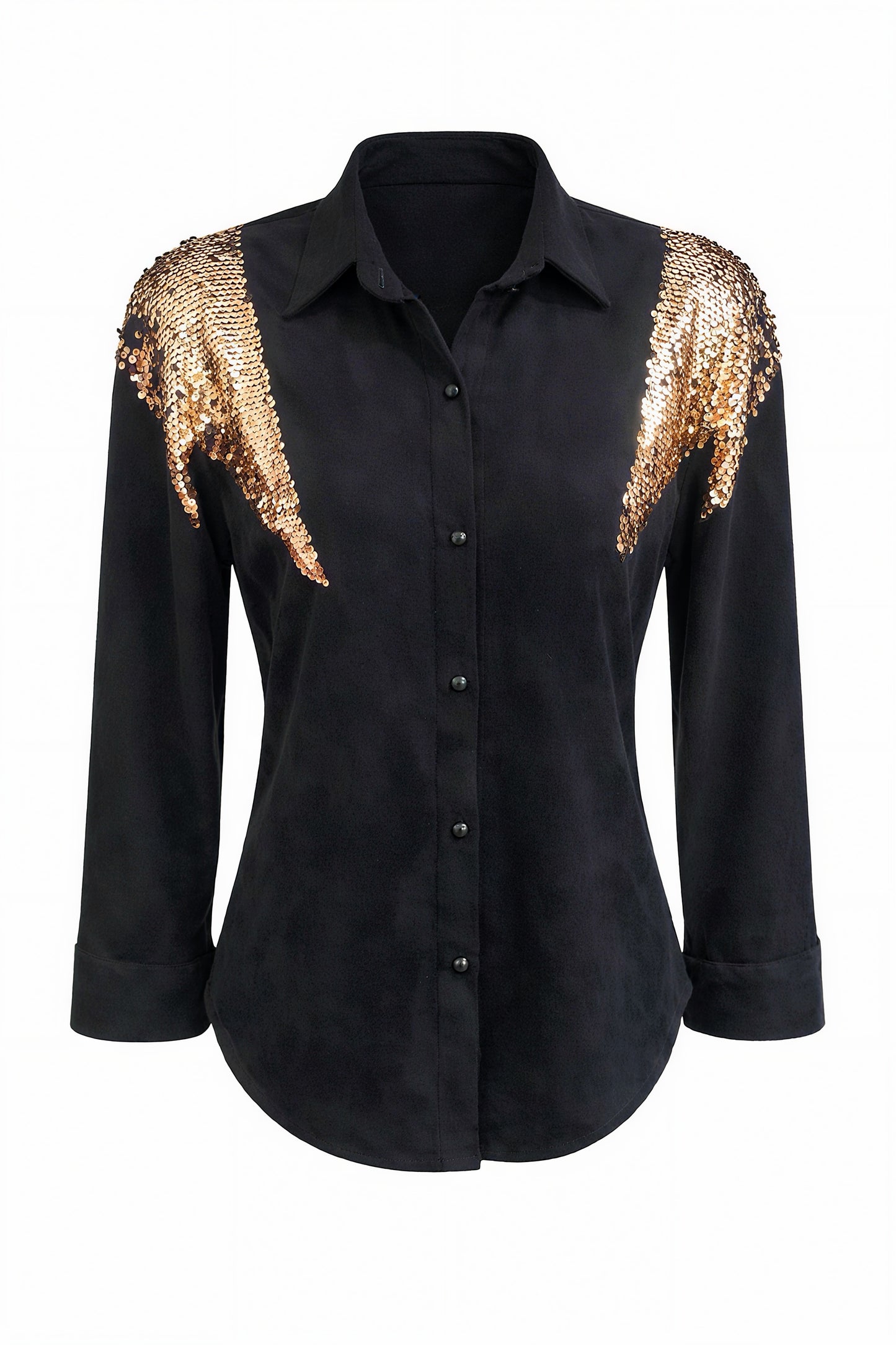 Golden Sequin Shirt