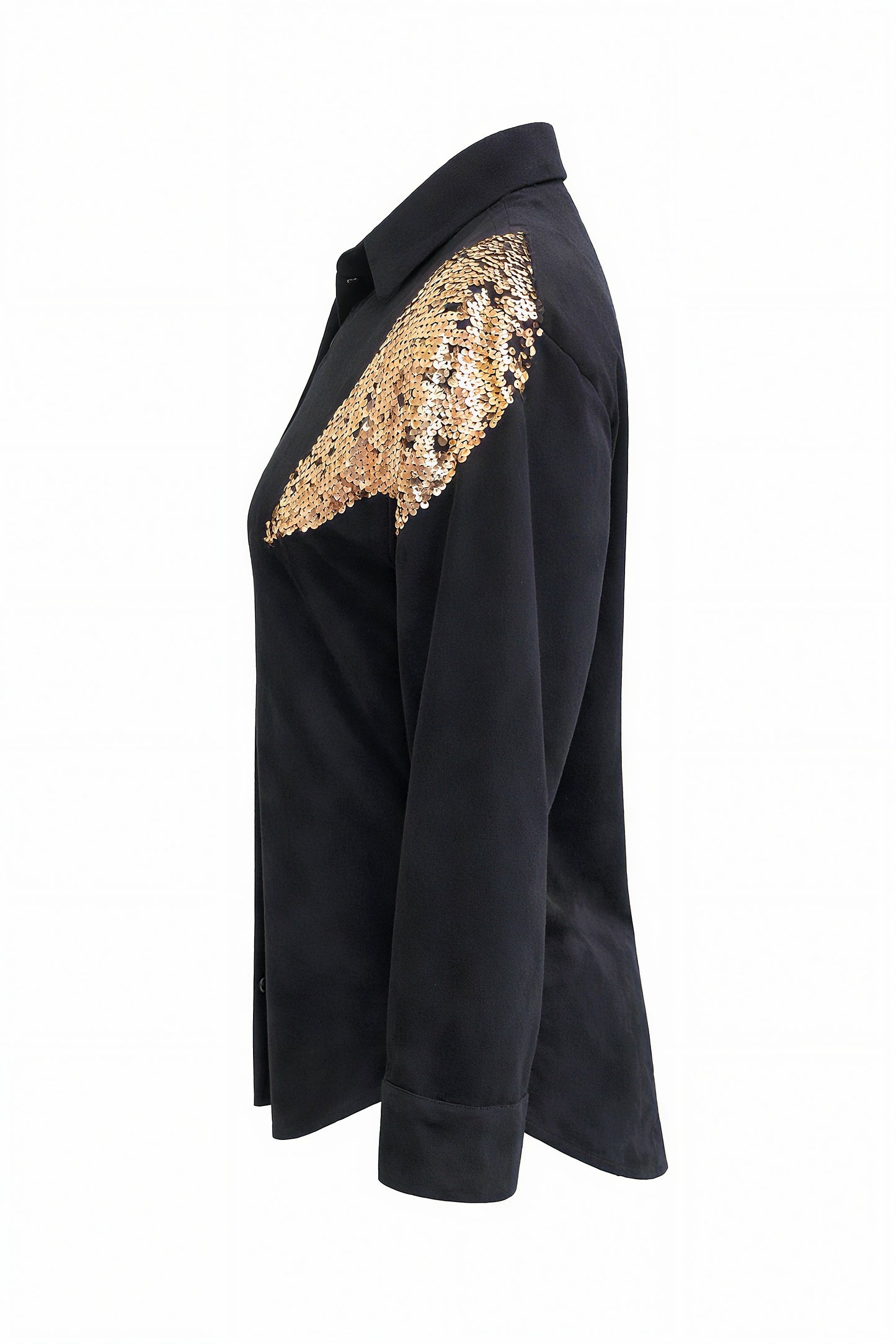 Golden Sequin Shirt