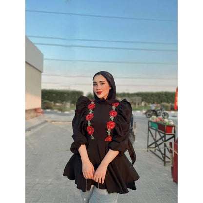 بلوزة فلورا دريم مطرزة – صورة المنتج 1