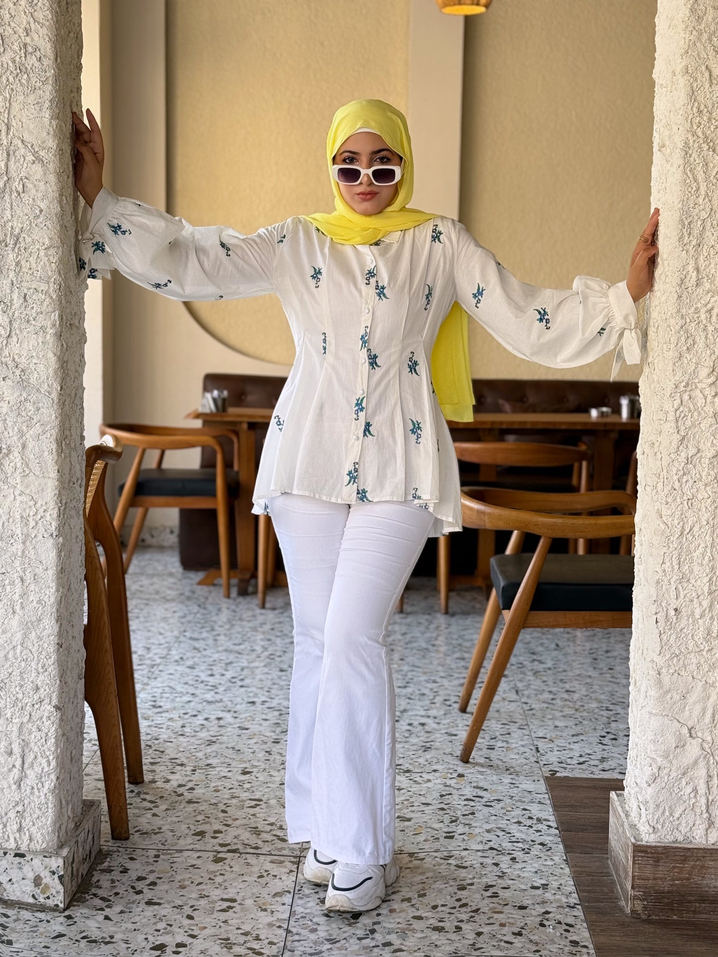 Floral Embroidered Bouse