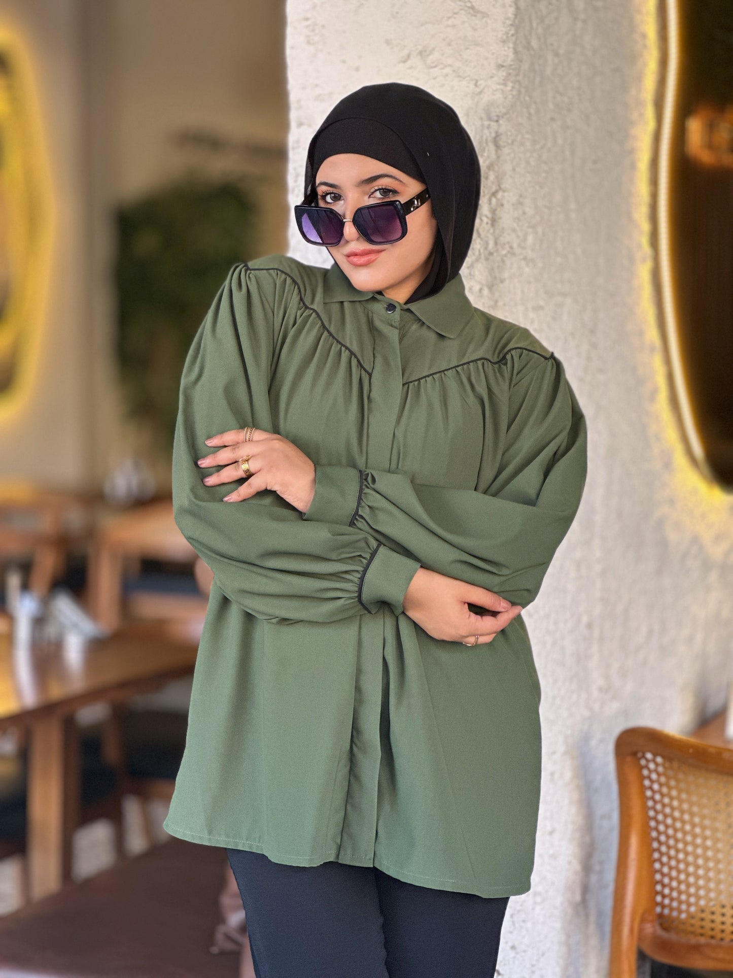 بلوزة كريب إيلارا