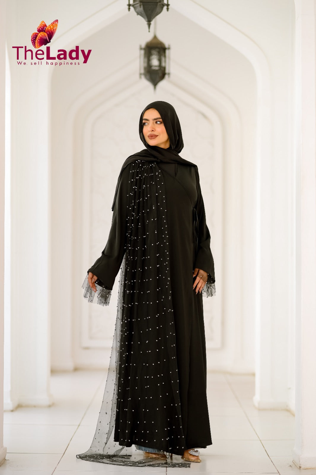 Elysian Black Abaya