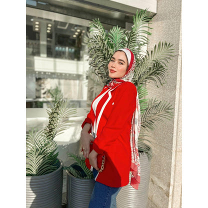 بليزر مزدوج الأزرار بحواف بيضاء – صورة المنتج 6