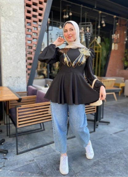 Wing Puff-Sleeve Blouse – product image 8