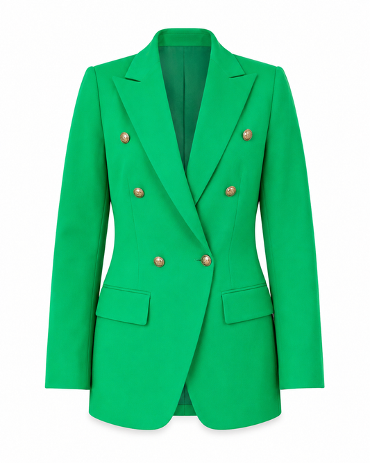 Classic Double-Breasted Blazer ghost mannequin