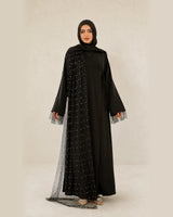 Elysian Black Abaya – featured studio product image