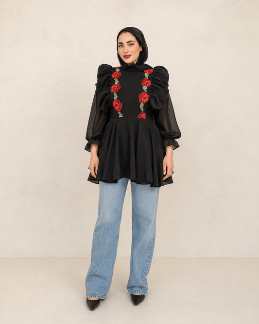 Flora Dream Embroidered Blouse – featured studio product image