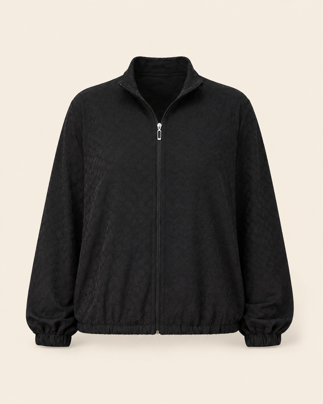 Lace-Detail Plus Size Sweatshirt ghost mannequin