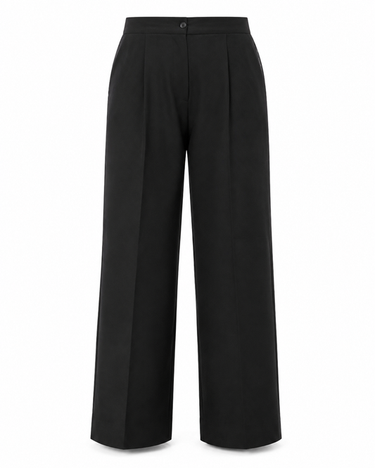 Comfort Fit Wide-Leg Pants ghost mannequin