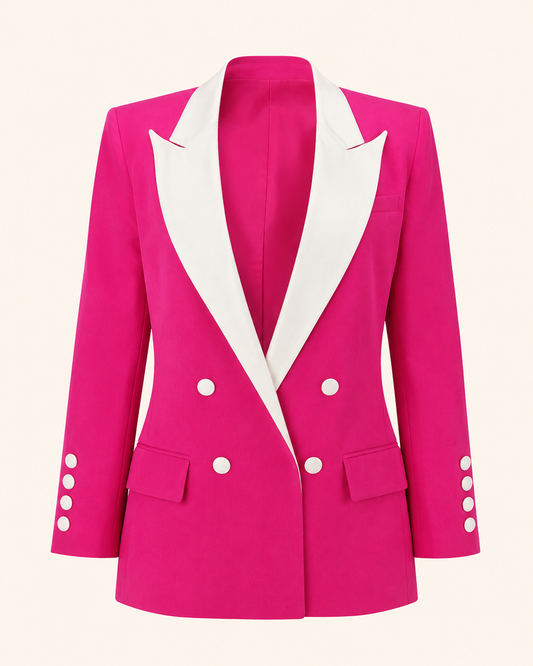 V-Cut Plus Size blazer ghost mannequin