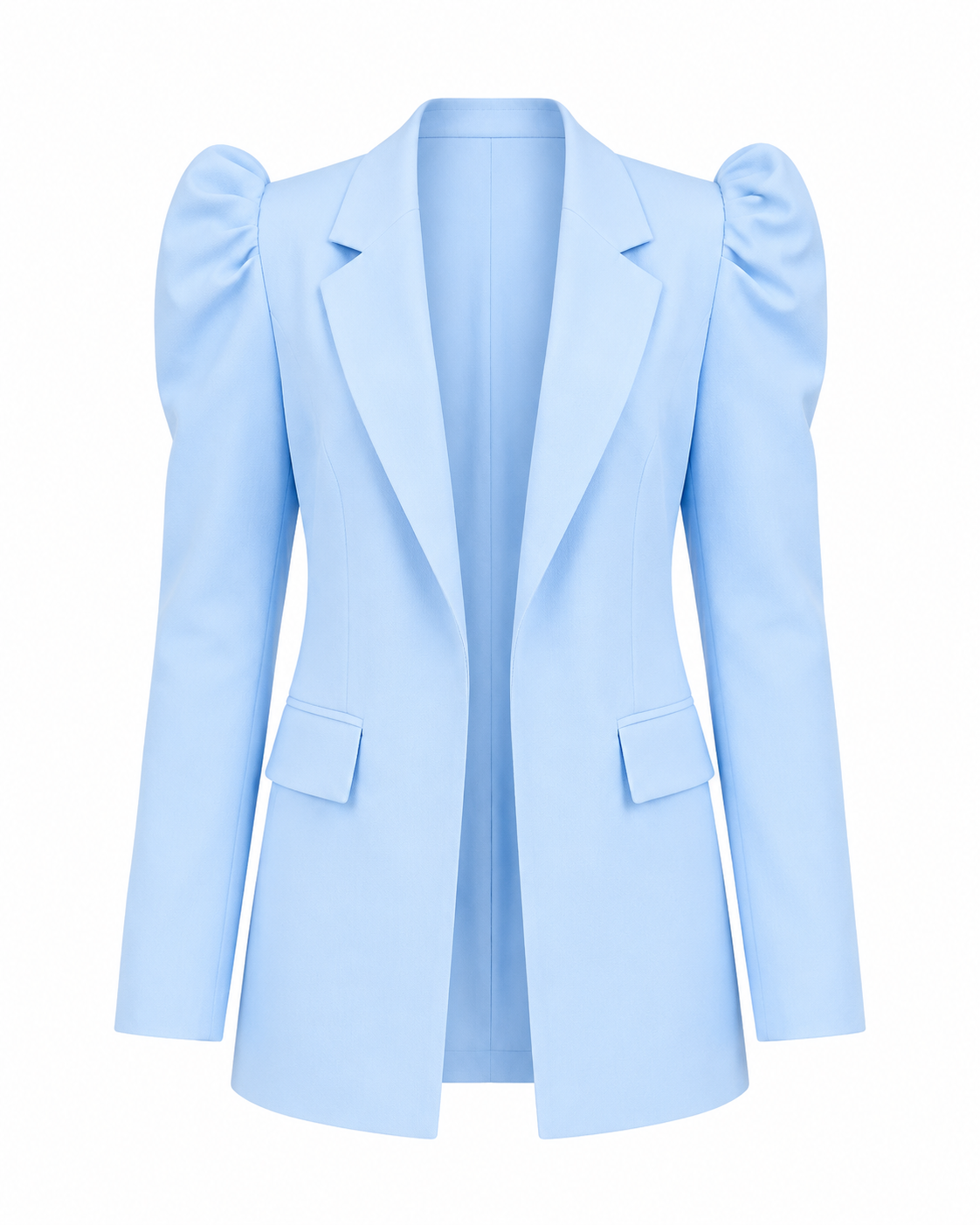 Classic Puff-Sleeve Blazer ghost mannequin