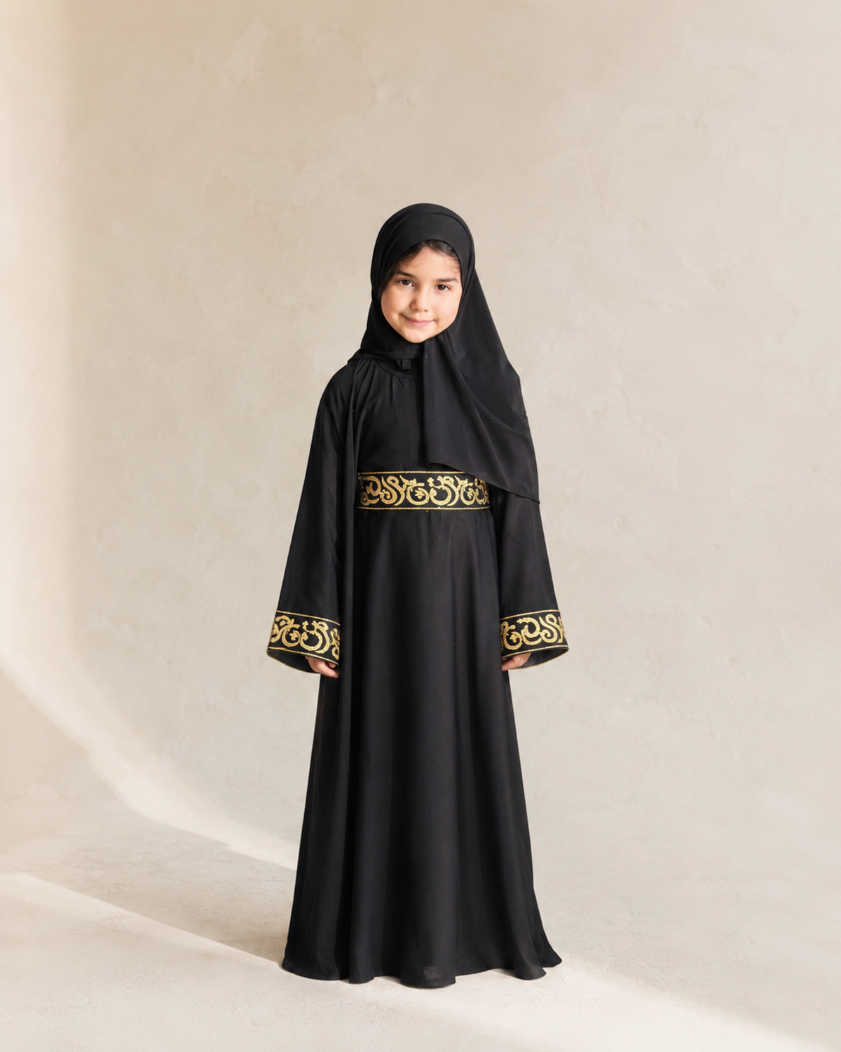 إسدال صلاة بناتي بتطريز عربي – صورة المنتج 1