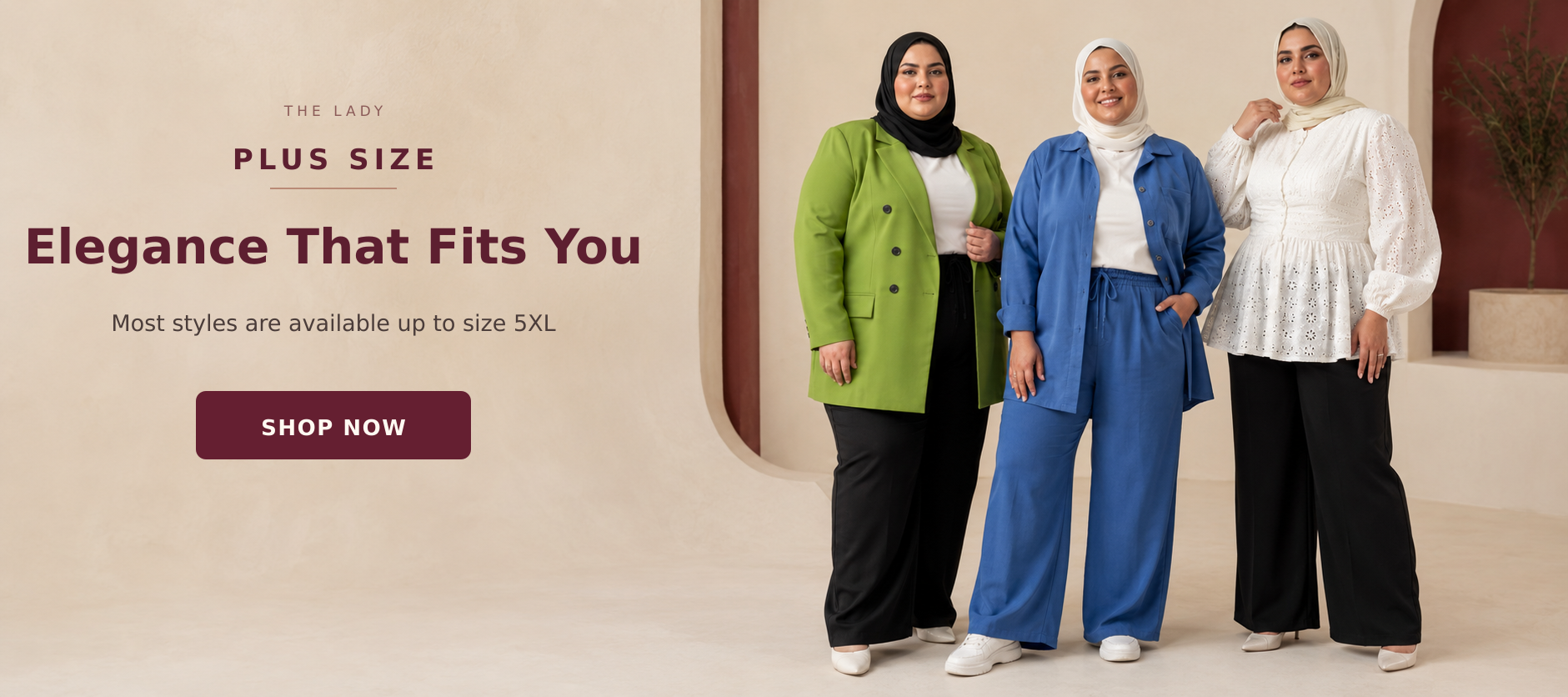 The Lady Plus Size - most styles available up to size 5XL